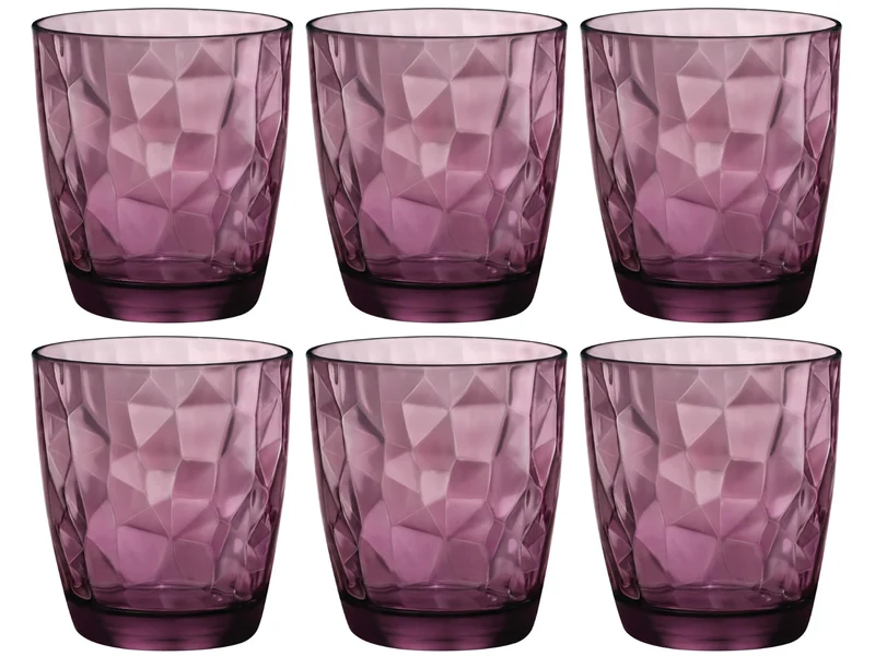 Ensemble de verres à eau Bormioli Rocco - Gobelet - Diamond - 390 ml - 6 pièces