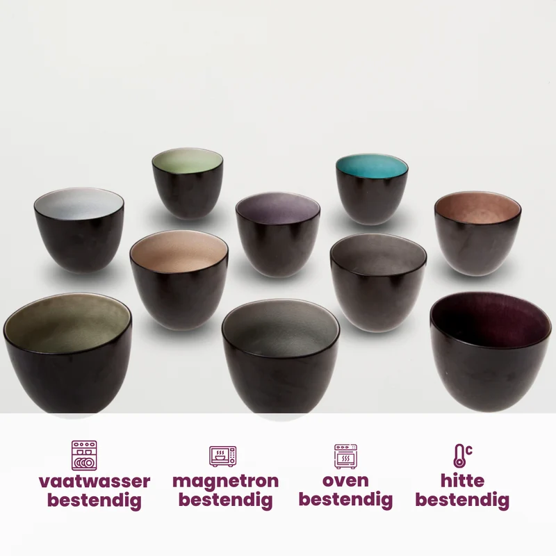 Set de tasses a cafe Cosy&Trendy - Tasse a cafe - Streetfood - 230ml - 10 pièces