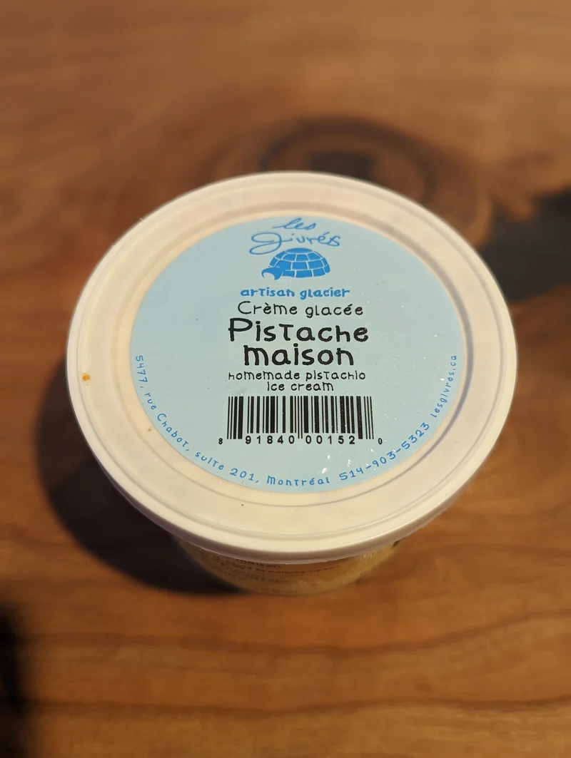 Creme glacee Pistache 108ml