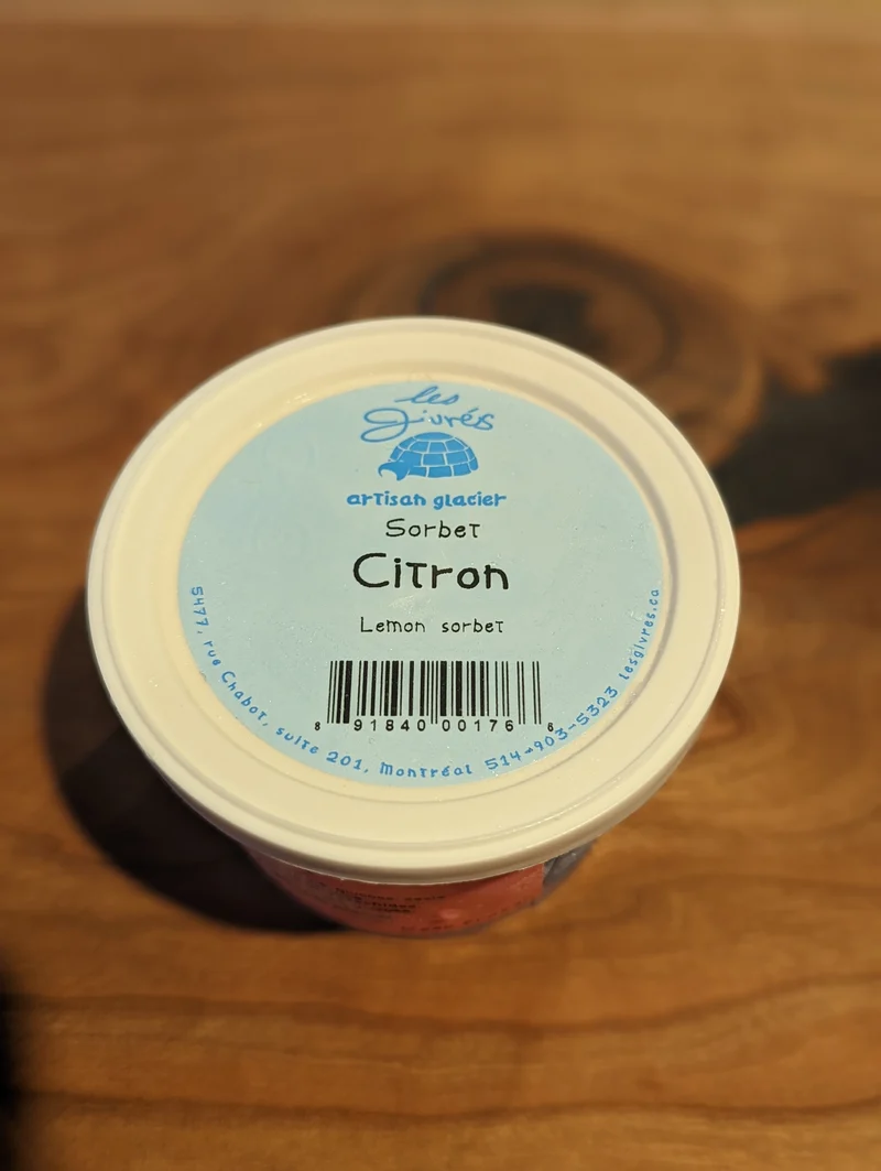 Sorbet Citron 108ml