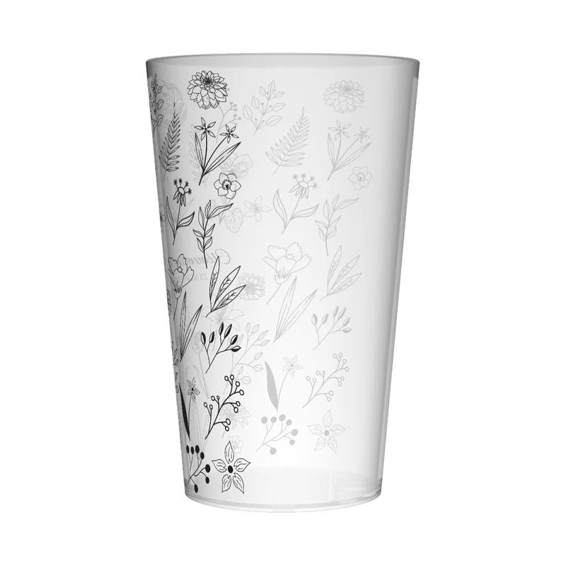 Gobelet personnalisé Mariage Dessin Fleur
