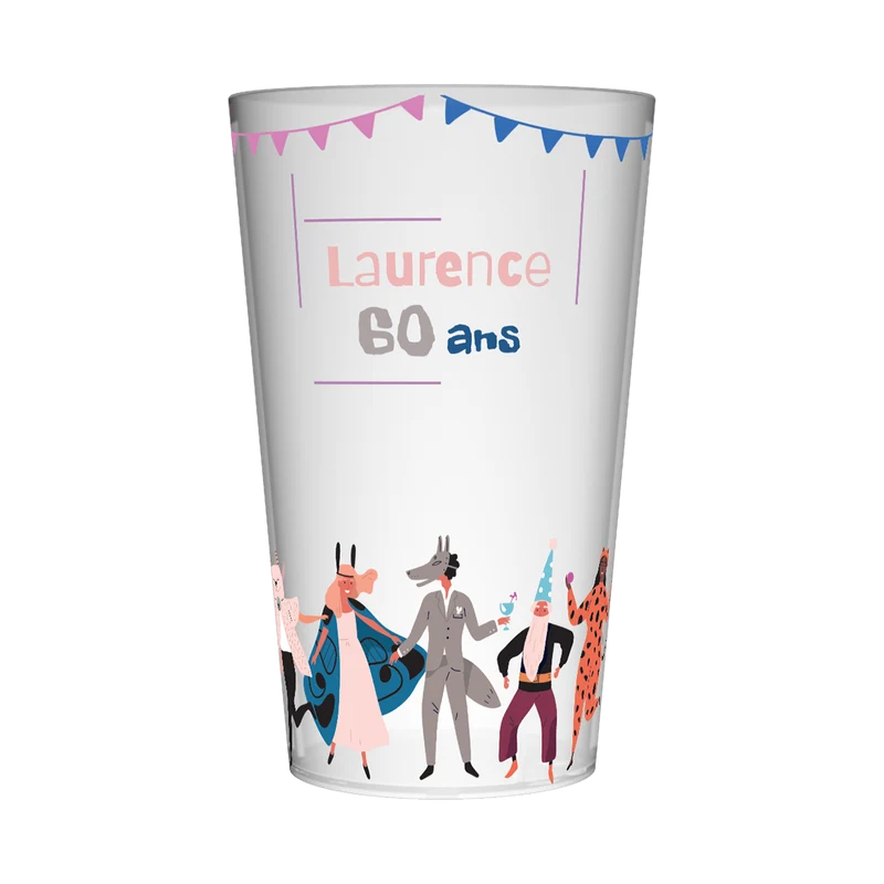Gobelet personnalisé Anniversaire Soirée Déguisée