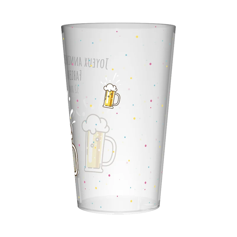 Gobelet personnalisé Anniversaire Bières