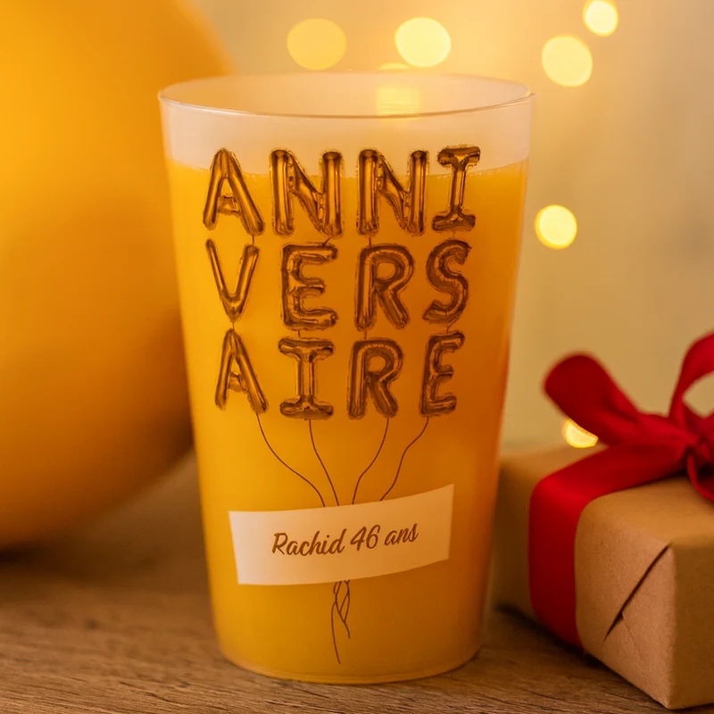Gobelet personnalisé Anniversaire Ballons