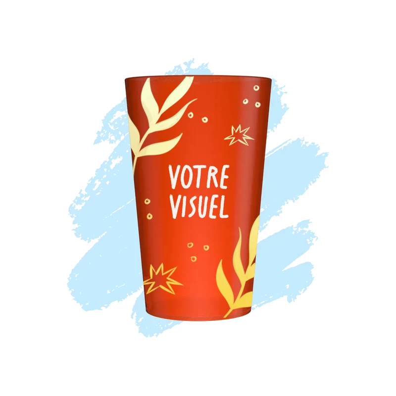 Gobelet personnalisé 25 cl orange