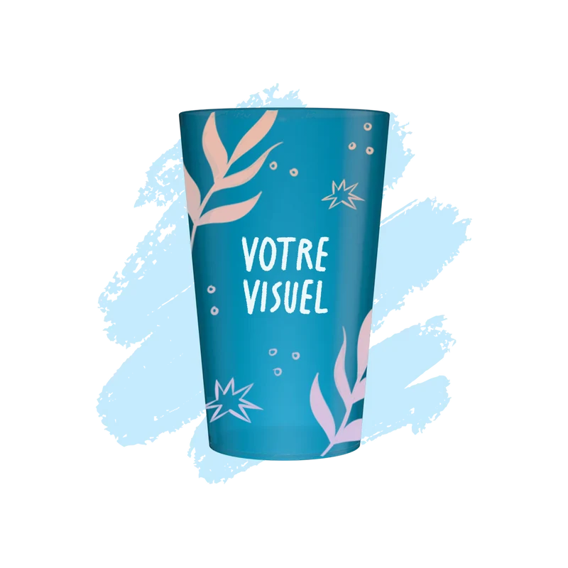 Gobelet personnalisé 25 cl turquoise