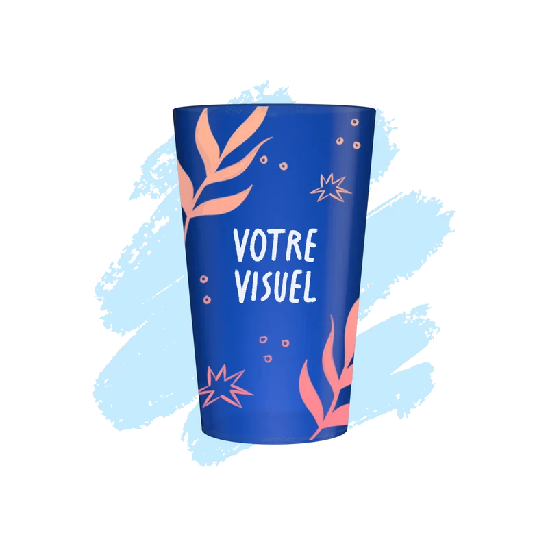 Gobelet personnalisé 25 cl bleu