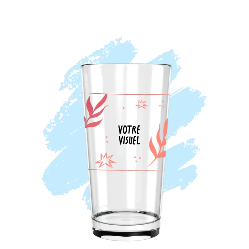 Verre à bière personnalisé Pinte en verre