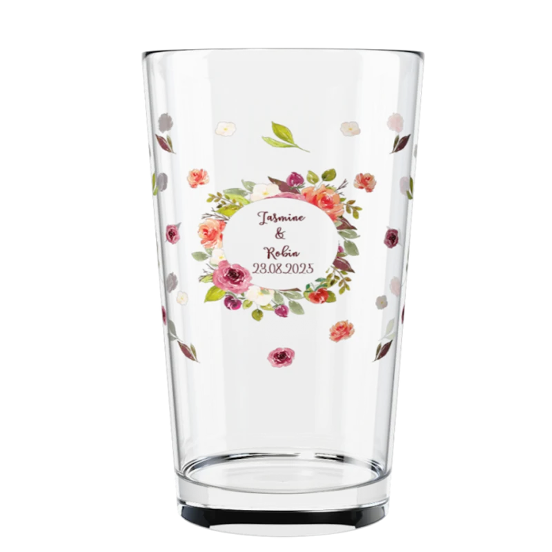 Verre à bière personnalisé Pinte en verre