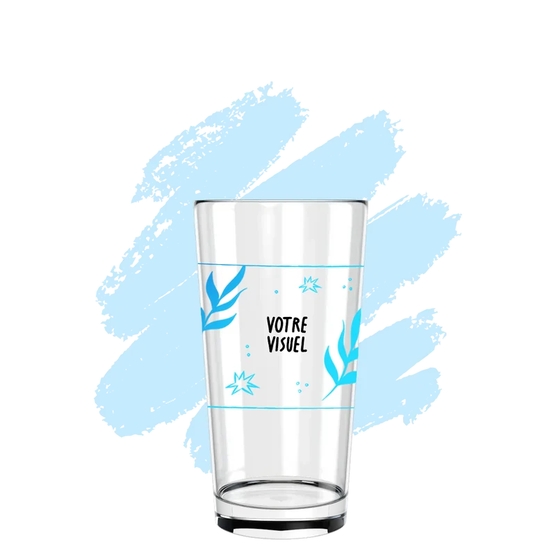 Verre à bière personnalisé demi en verre