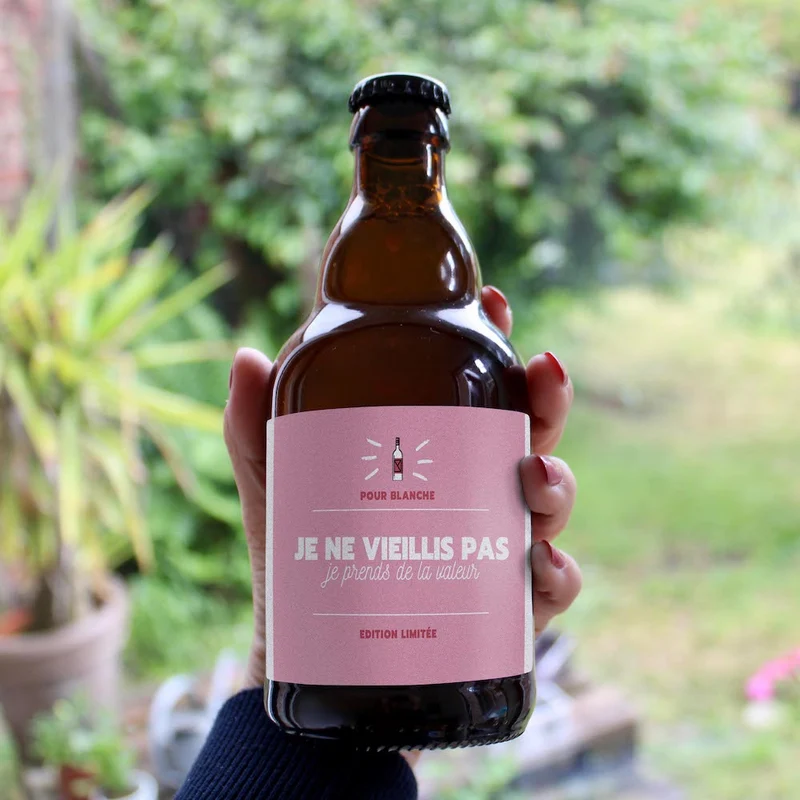 Bière je prends de la valeur - rose