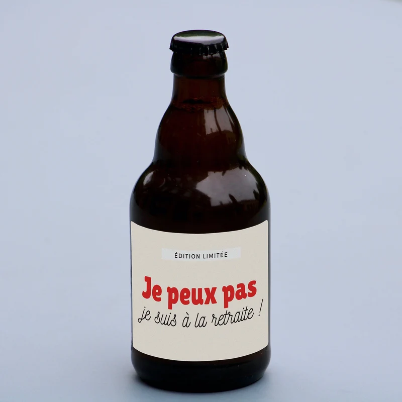 Bière je peux pas je suis à la retraite !