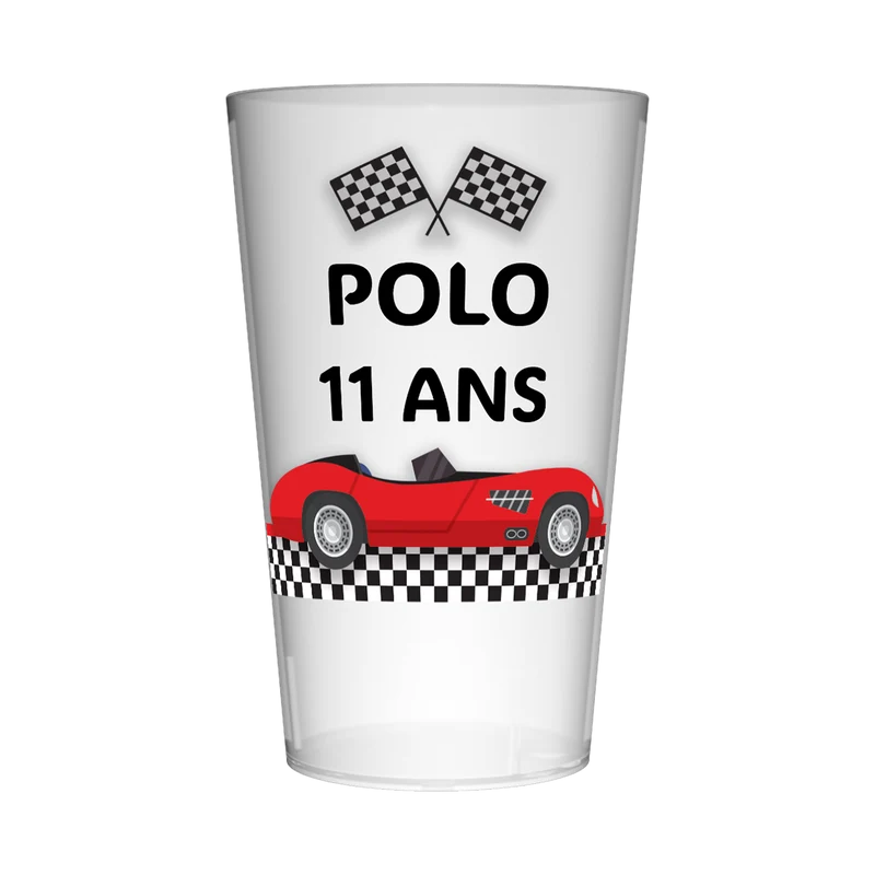 Gobelet personnalisé Anniversaire Automobile