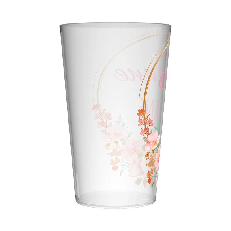 Gobelet personnalisé Anniversaire Couronne Fleur