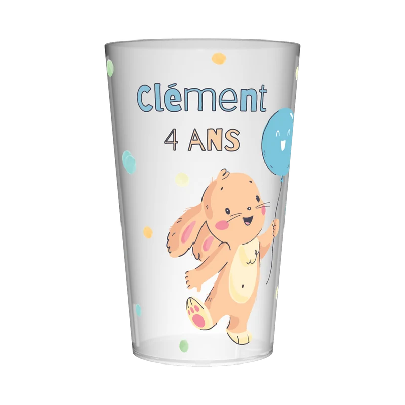 Gobelet personnalisé Anniversaire Lapin
