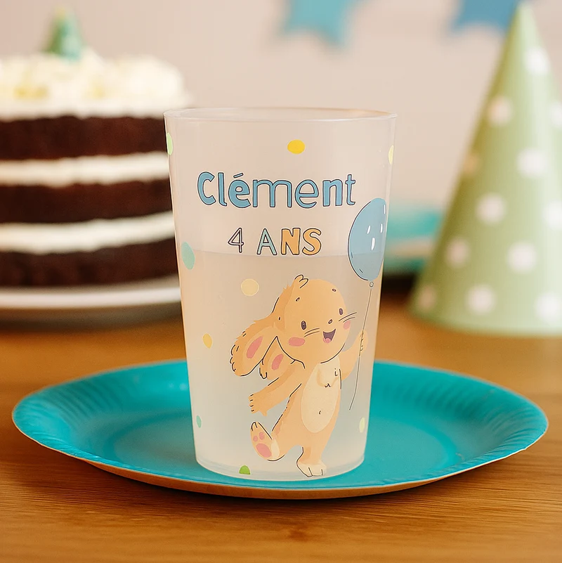 Gobelet personnalisé Anniversaire Lapin
