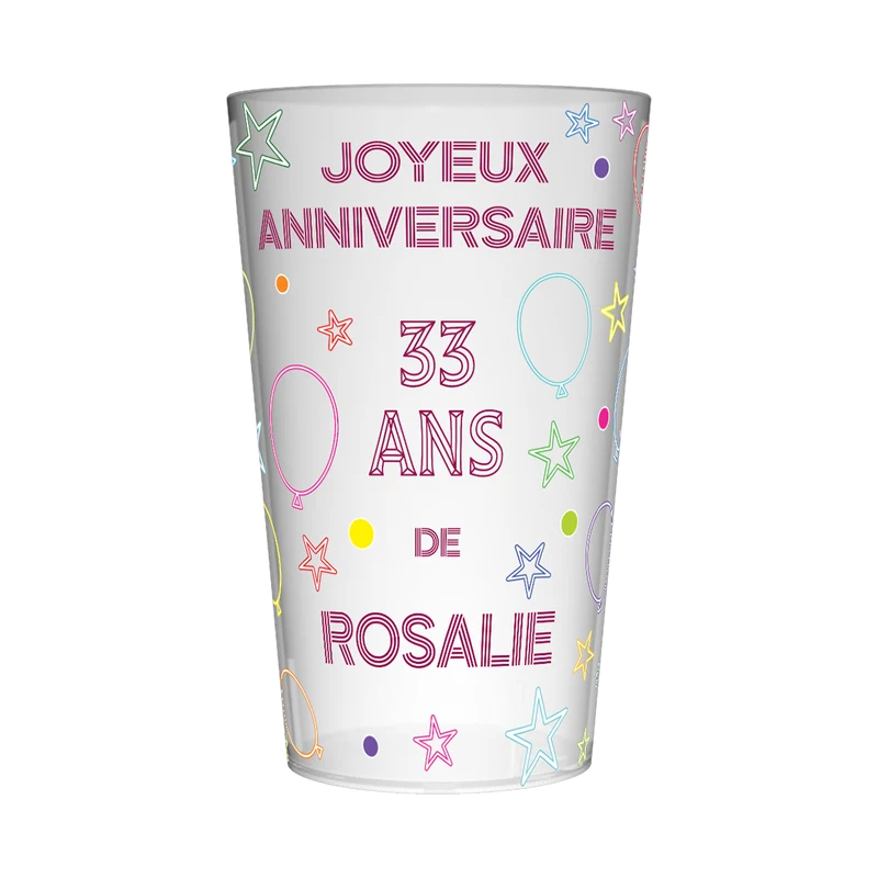 Gobelet personnalisé Anniversaire Dessins