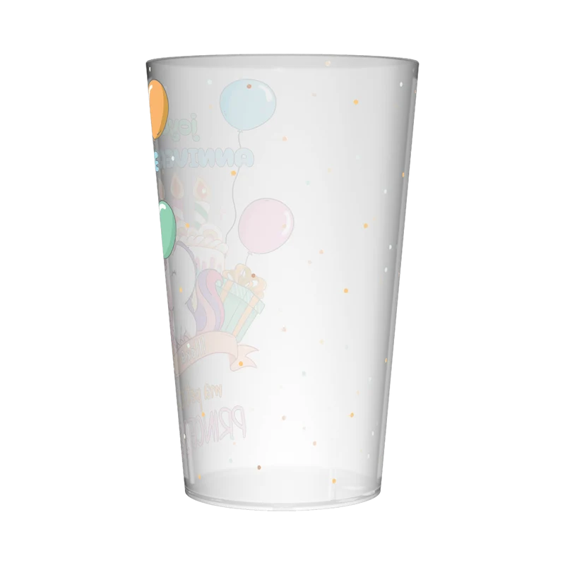 Gobelet personnalisé Anniversaire Licorne Princesse