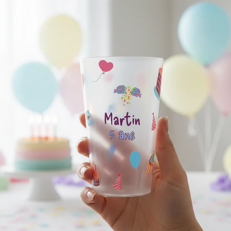 Gobelet personnalisé Anniversaire Sucrerie