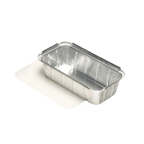 30 Plats avec couvercles en carton laminé avec le PE rectangulaire 1 l 5.4 cm x 11 cm x 21.3 cm