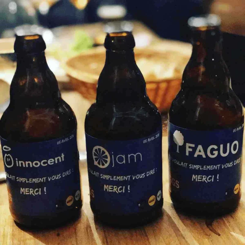 Bière personnalisée d'entreprise