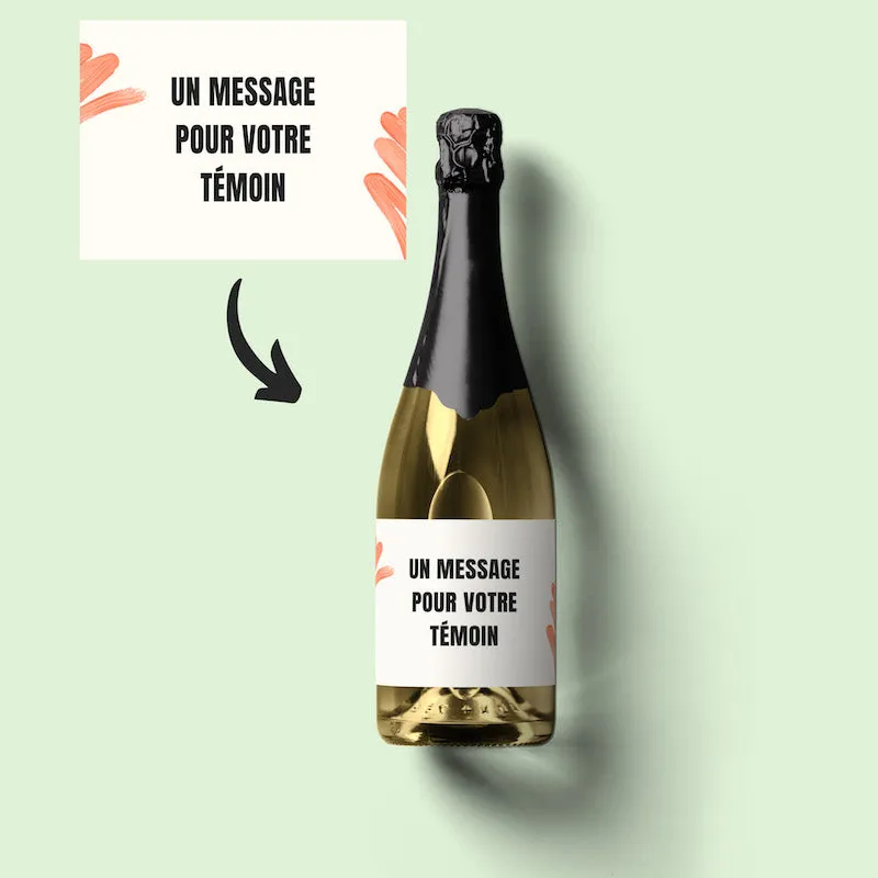 Champagne personnalisé de mariage