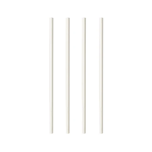 Pailles pour shakes. papier "pure" Ø 8 mm · 25 cm blanc (1200 unités)