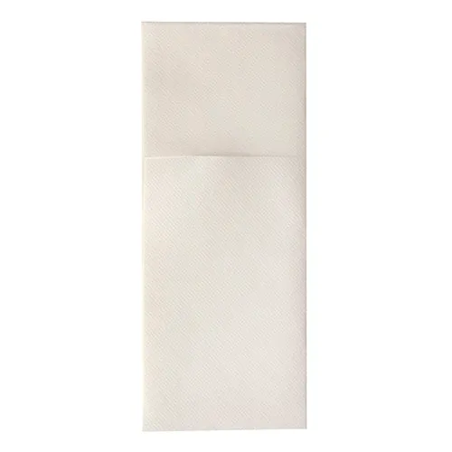 Pochettes à couverts. airlaid pliage 1/8 40 cm x 48 cm blanc (400 unités)