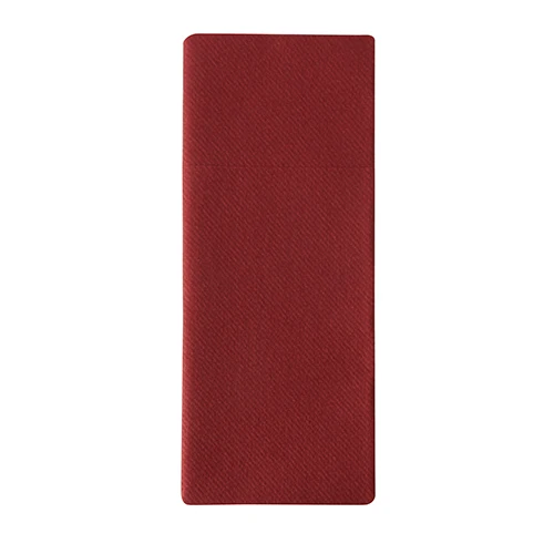 Pochettes à couverts. airlaid pliage 1/8 40 cm x 33 cm bordeaux (500 unités)