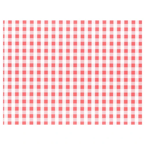 Sets de table. papier 30 cm x 40 cm rouge "Vichy Karo" (1000 unités)