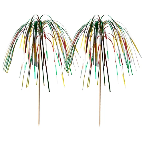 Piques décoratives 15.5 cm "Fireworks" multicolore (1000 unités)