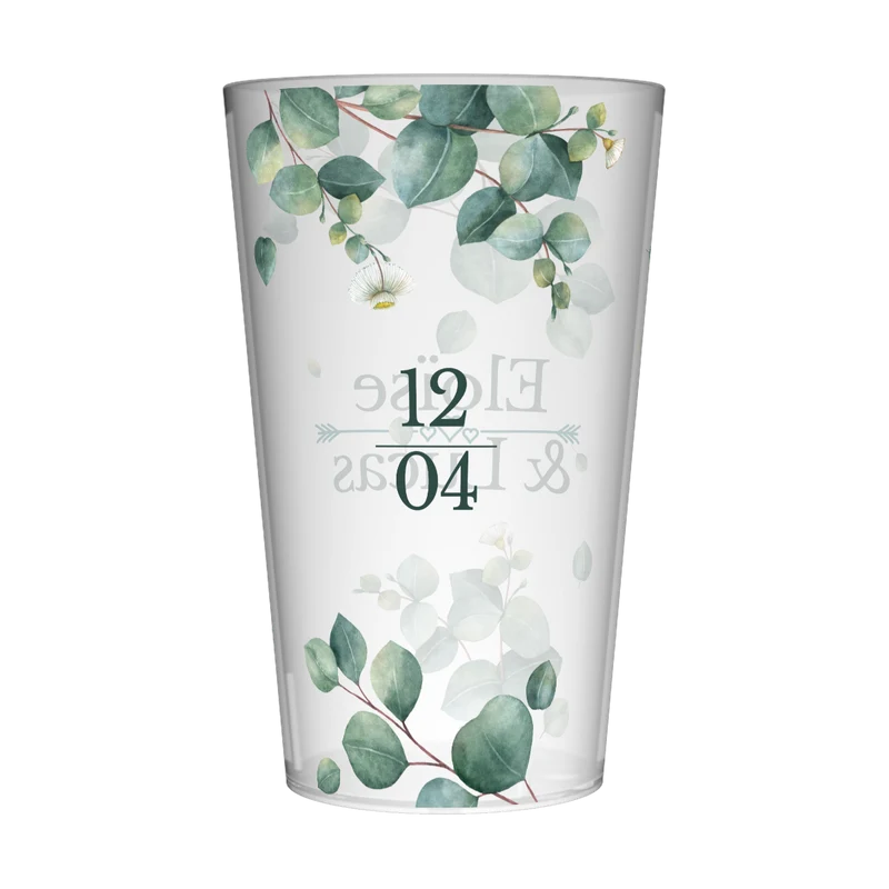 Gobelet personnalisé Mariage Branche Fleuri
