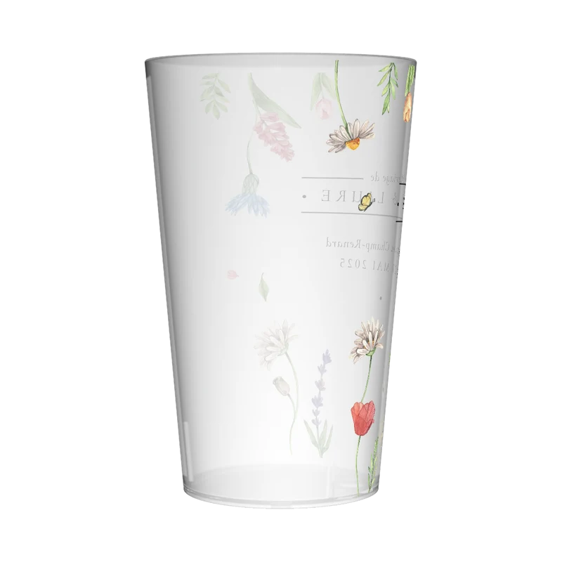Gobelet personnalisé Mariage Prairie & Fleurs