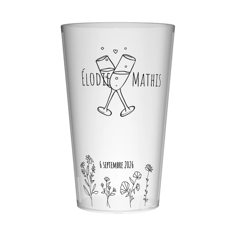 Gobelet personnalisé Mariage Tchin