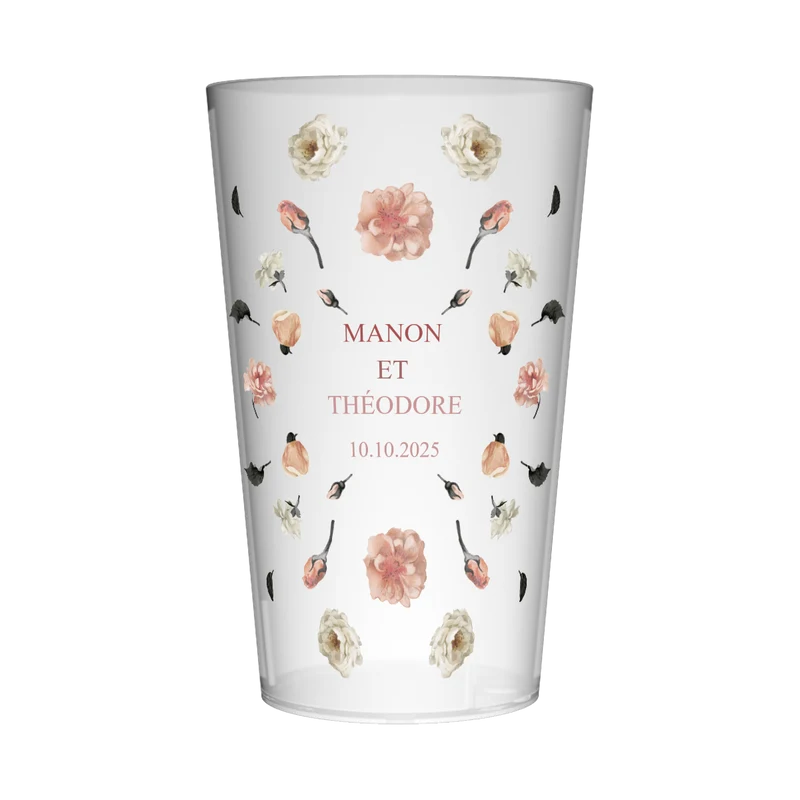 Gobelet personnalisé Mariage Poétique