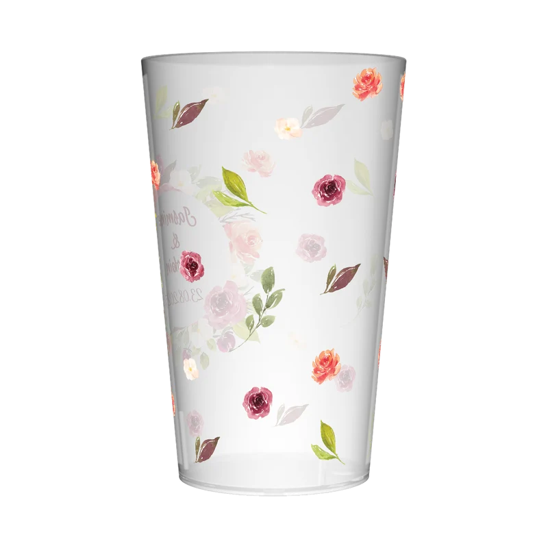 Gobelet personnalisé Mariage Ornement Floral