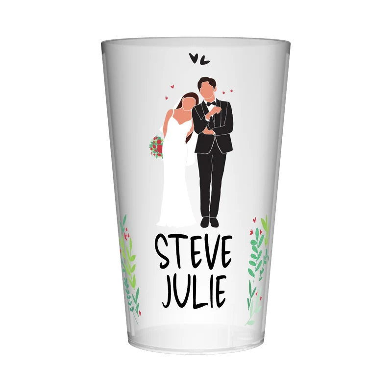 Gobelet personnalisé Mariage Les Mariés