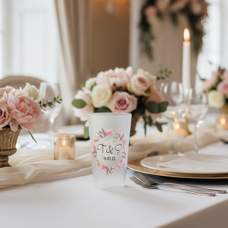 Gobelet personnalisé Mariage Pastel