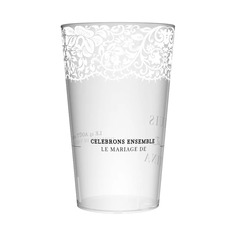 Gobelet personnalisé Mariage Chic & Sobre