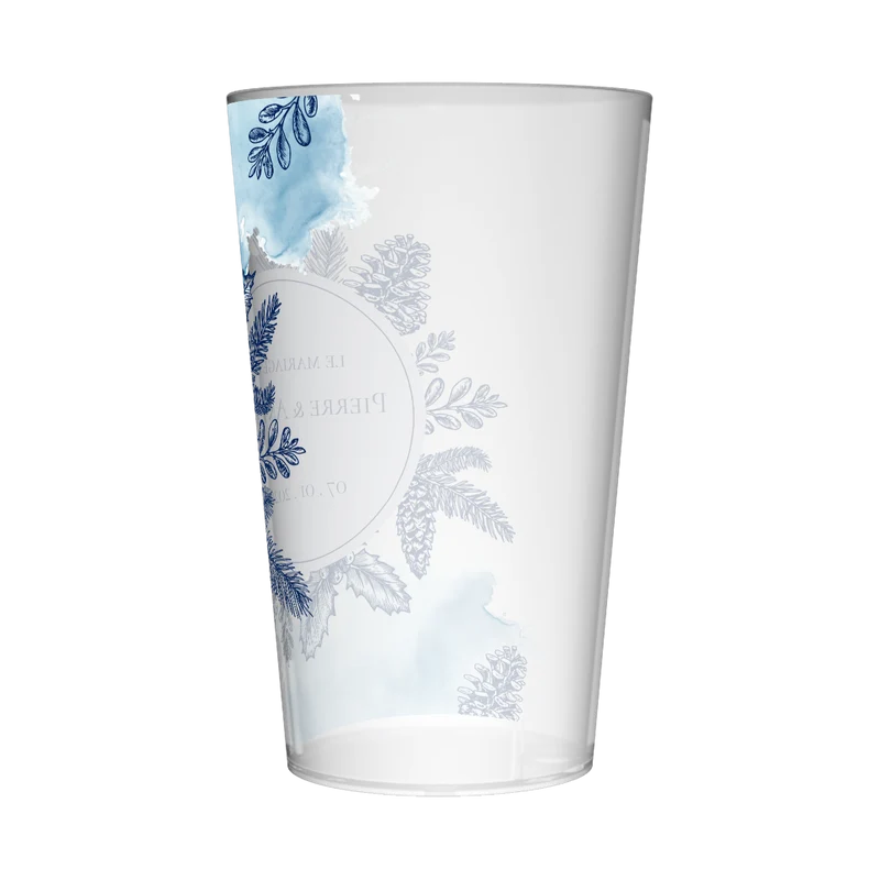 Gobelet personnalisé Mariage Bleu