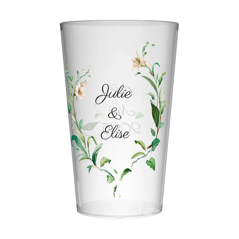 Gobelet personnalisé Mariage Fleur Sauvage