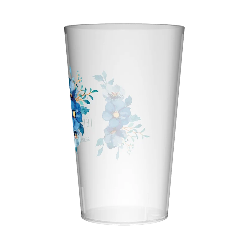 Gobelet personnalisé Mariage Plantes Bleues