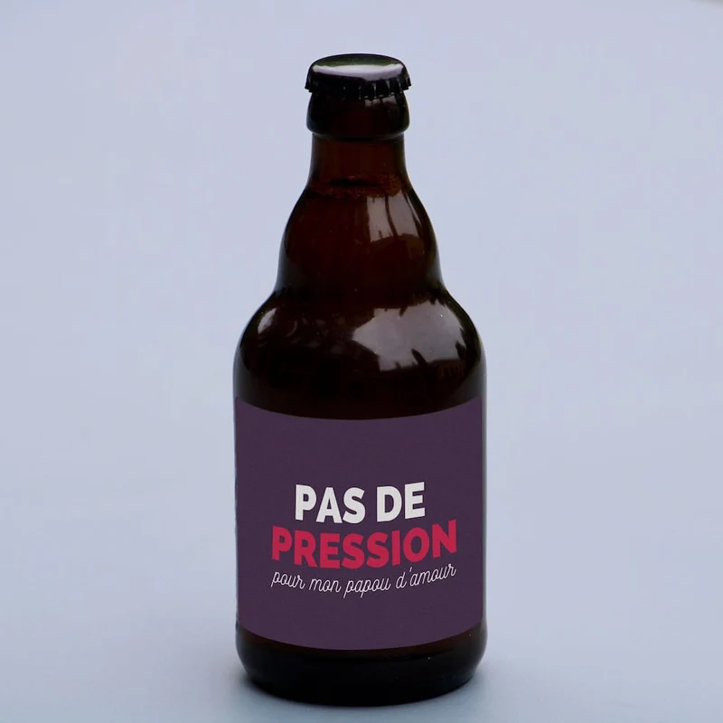 Bière pas de pression pour mon papou d'amour