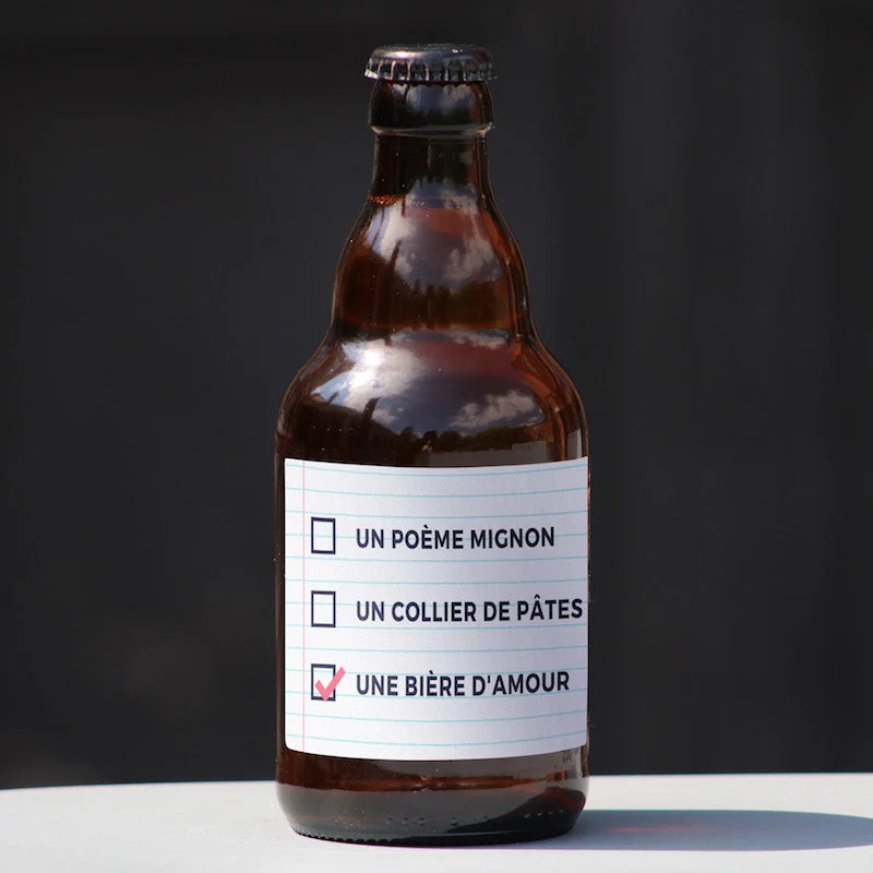 Case à cocher - une bière d'amour