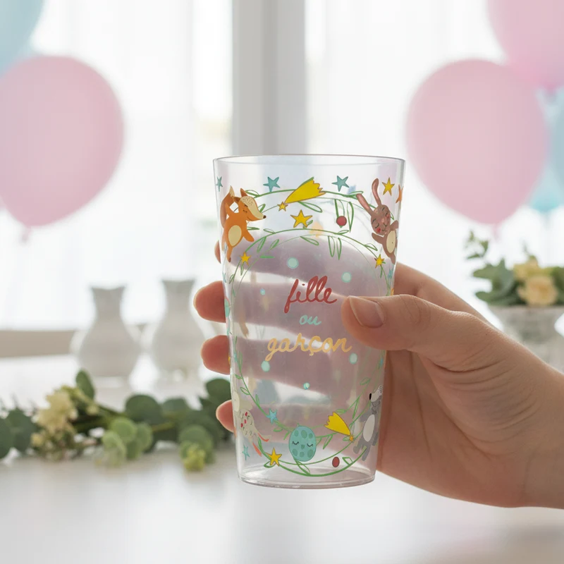 Gobelet personnalisé Gender Reveal Animaux