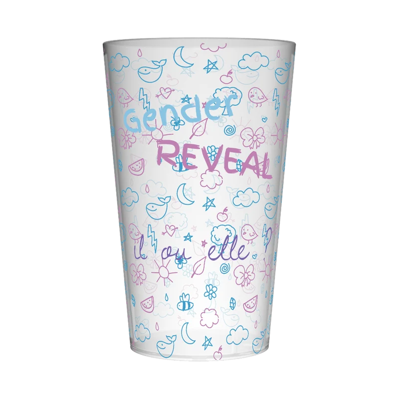 Gobelet personnalisé Gender Reveal Dessin