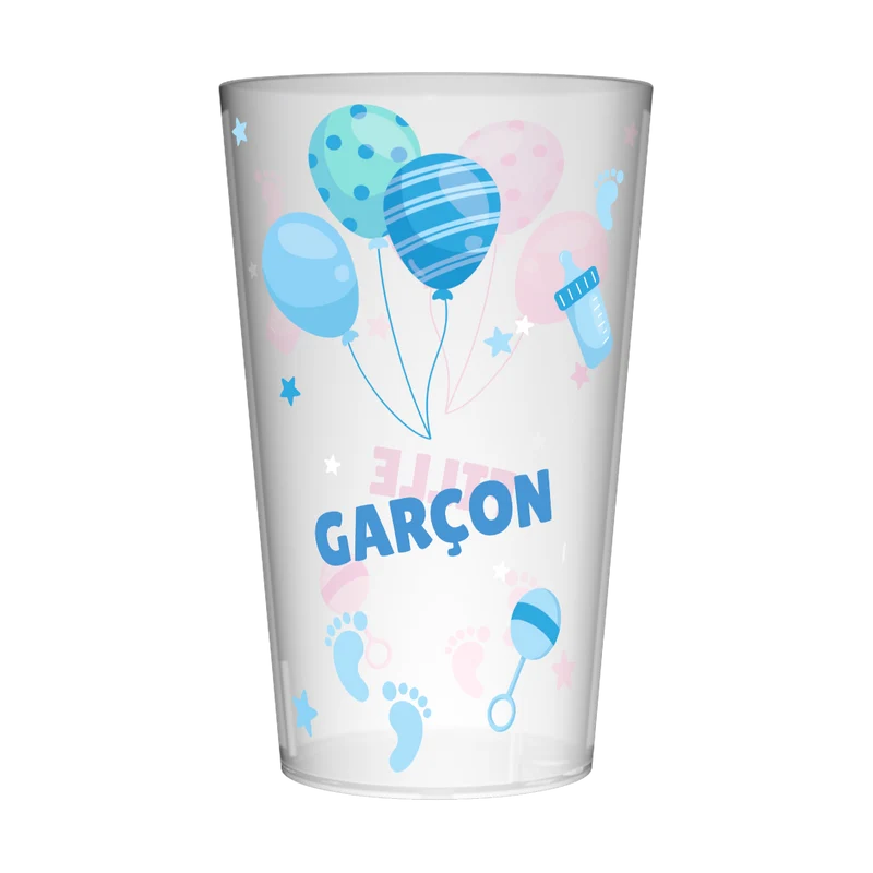Gobelet personnalisé Gender Reveal Garçon & Fille