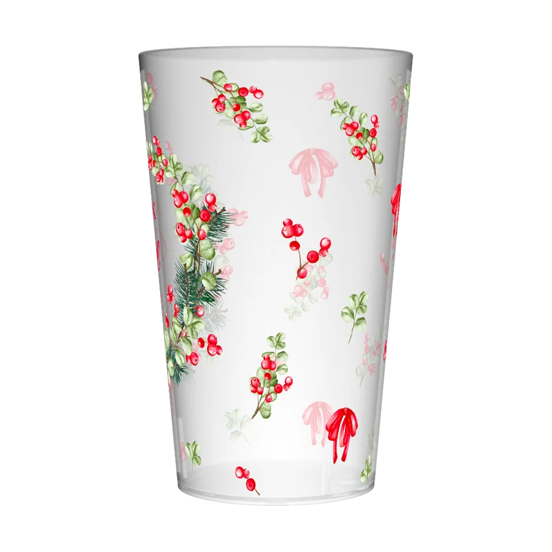 Gobelet personnalisé Noël Décoration & Houx