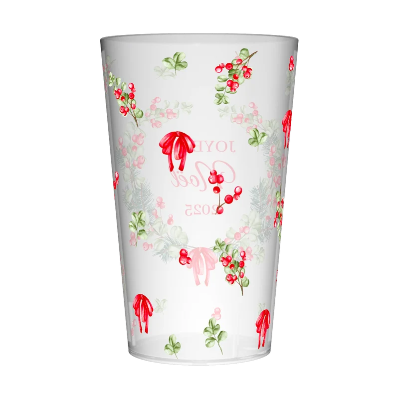 Gobelet personnalisé Noël Décoration & Houx