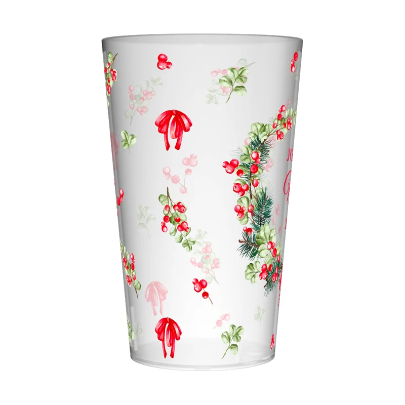 Gobelet personnalisé Noël Décoration & Houx
